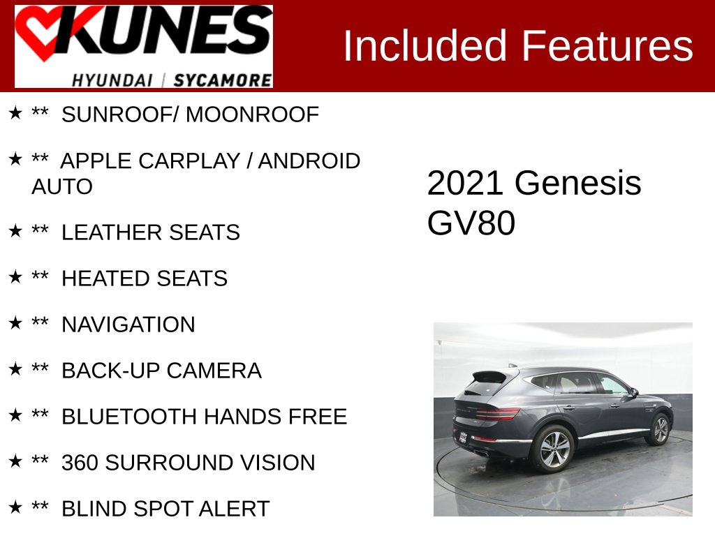 Used 2021 Genesis GV80 3.5T SUV