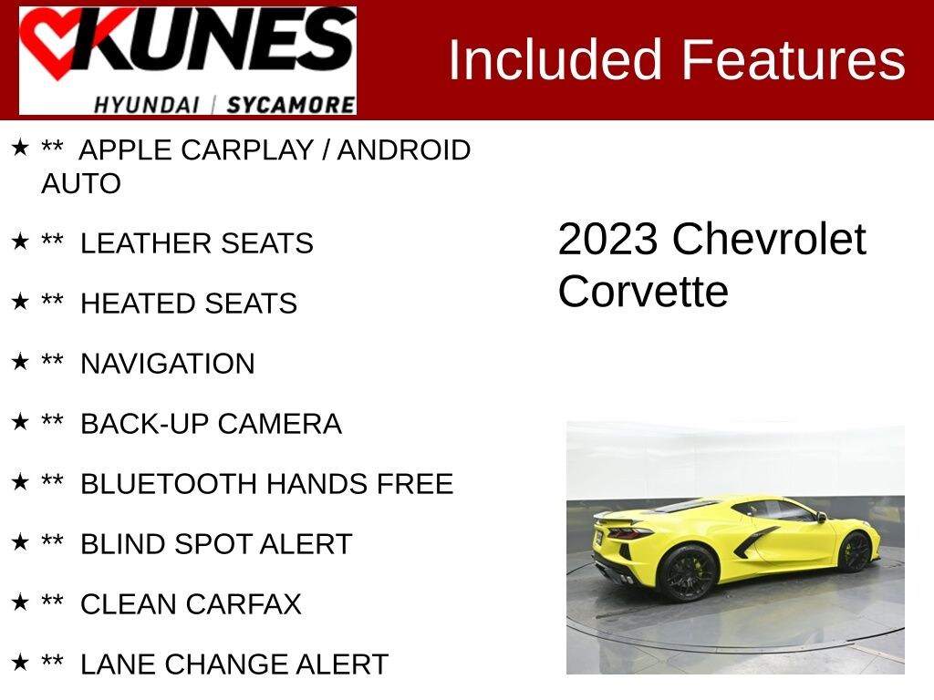 Used 2023 Chevrolet Corvette Stingray 3LT Coupe
