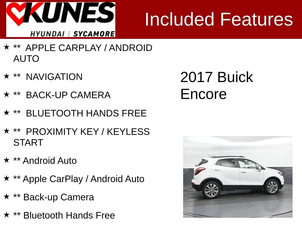 Used 2017 Buick Encore Preferred SUV