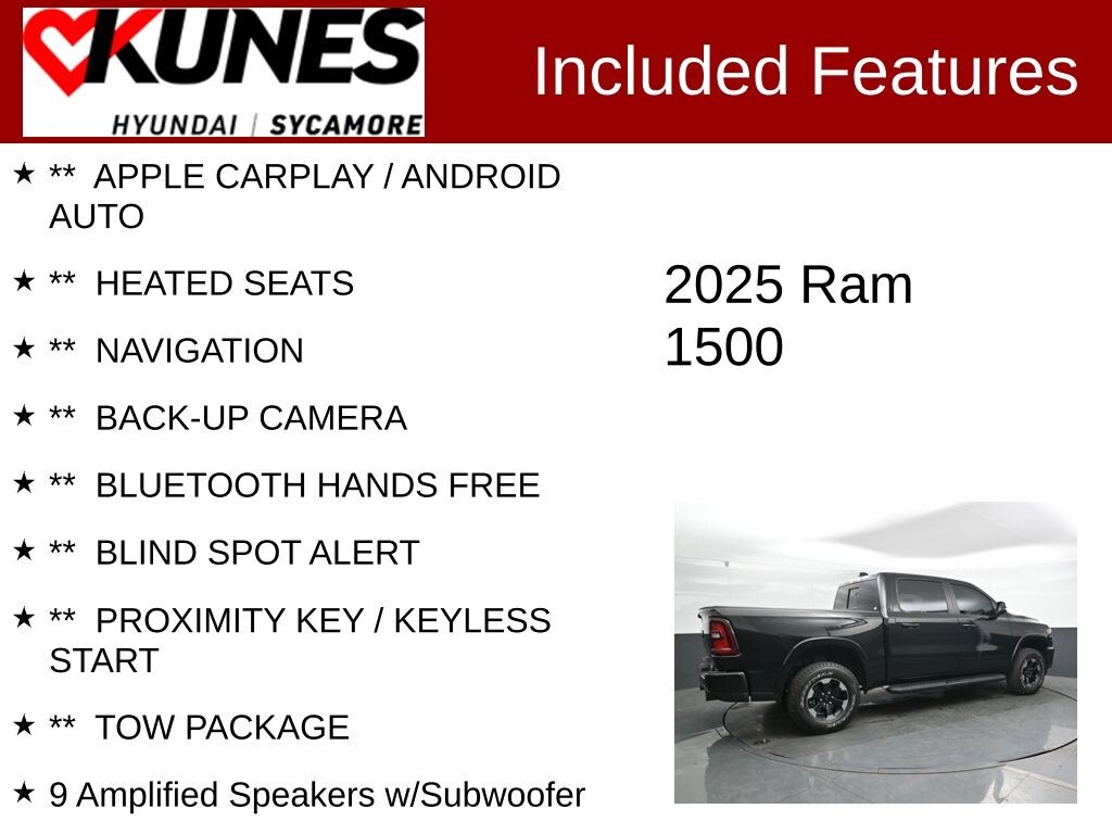 Used 2025 Ram 1500 Big Horn/Lone Star Truck Crew Cab