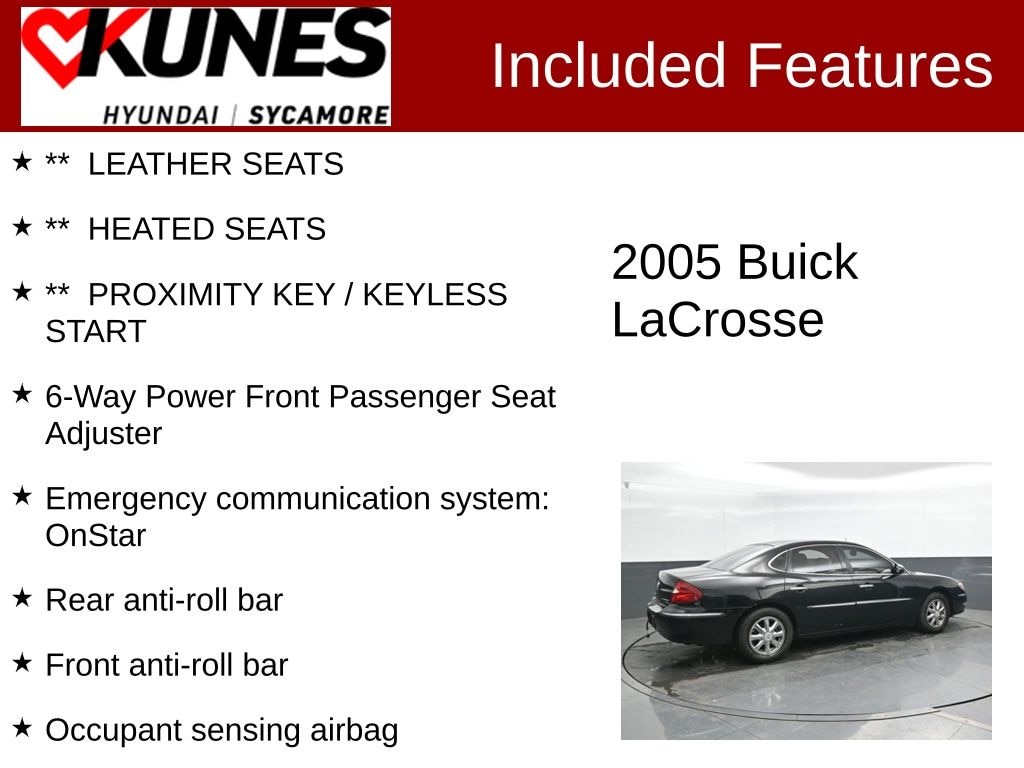 Used 2005 Buick LaCrosse CXL Sedan