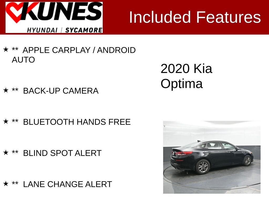 Used 2020 Kia Optima LX Sedan