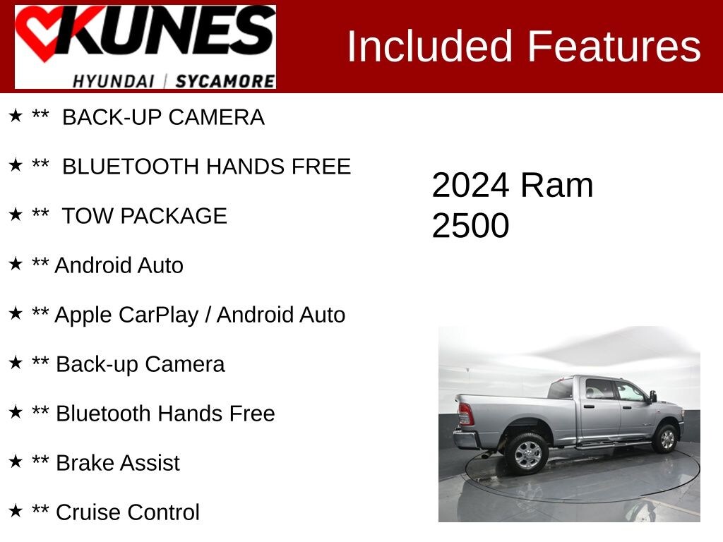 Used 2024 Ram 2500 Big Horn Truck Crew Cab