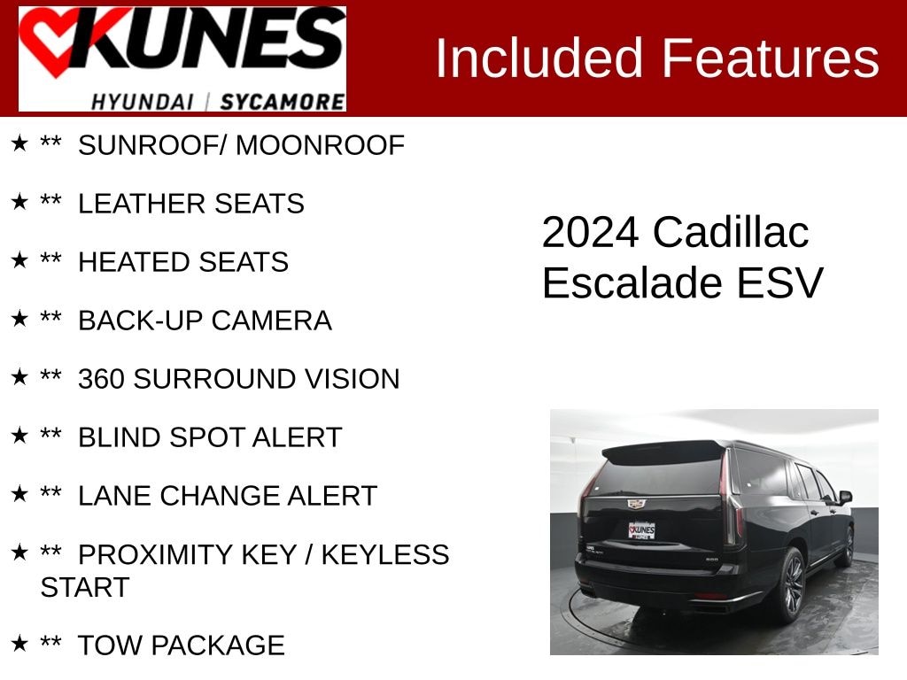 Certified 2024 CADILLAC Escalade ESV Sport SUV