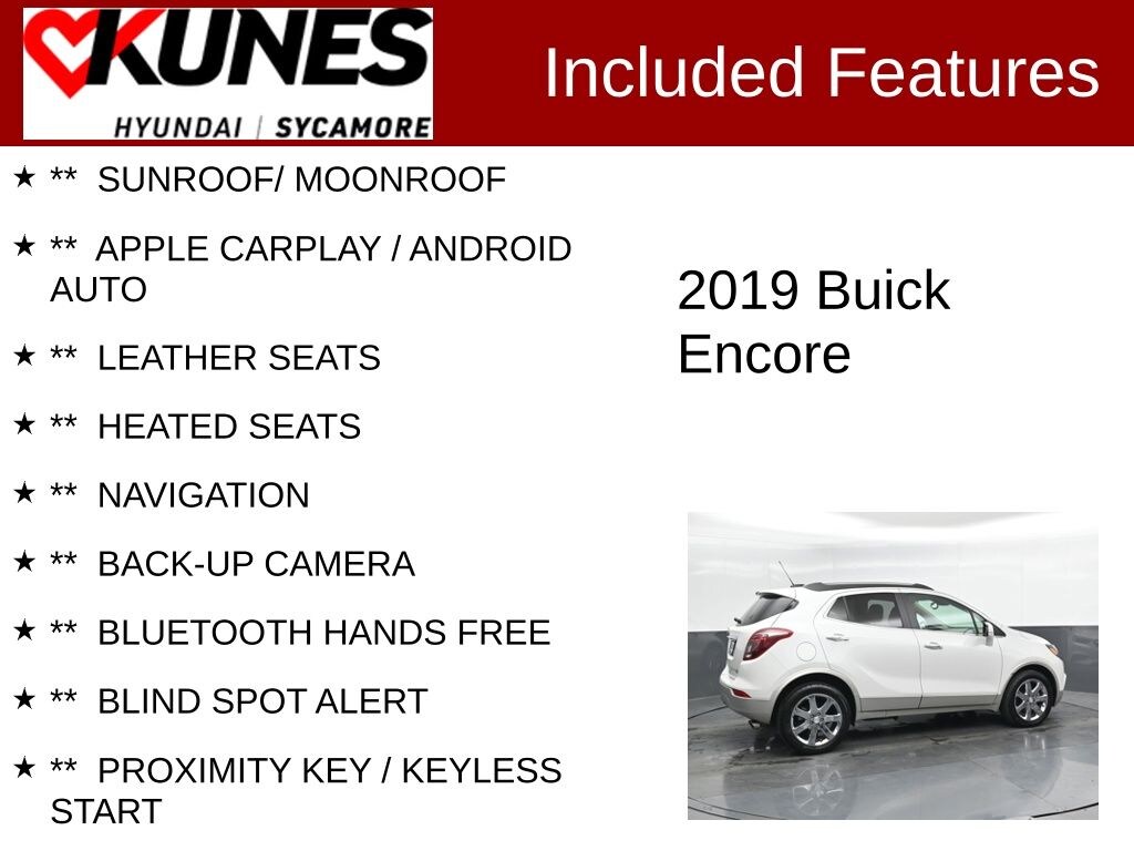 Used 2019 Buick Encore Essence SUV