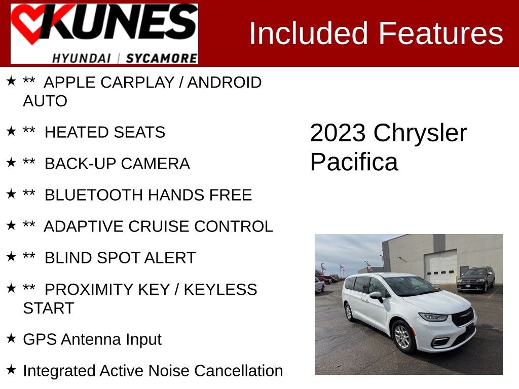Used 2023 Chrysler Pacifica Touring L Van Passenger Van