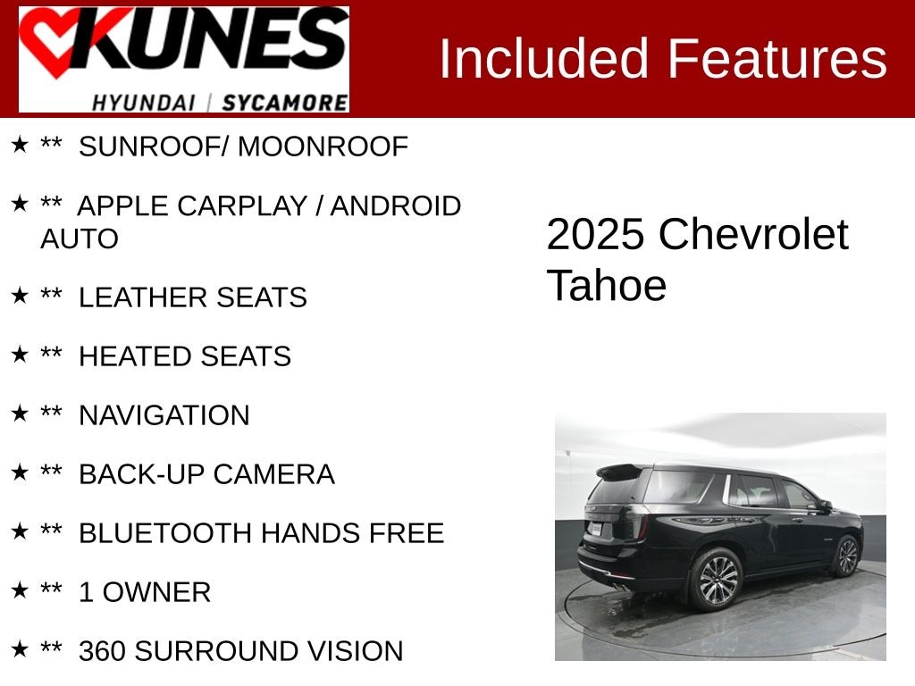Used 2025 Chevrolet Tahoe High Country SUV