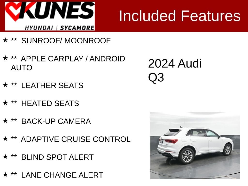 Used 2024 Audi Q3 45 S line Premium SUV