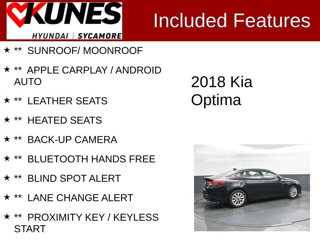 Used 2018 Kia Optima EX Sedan