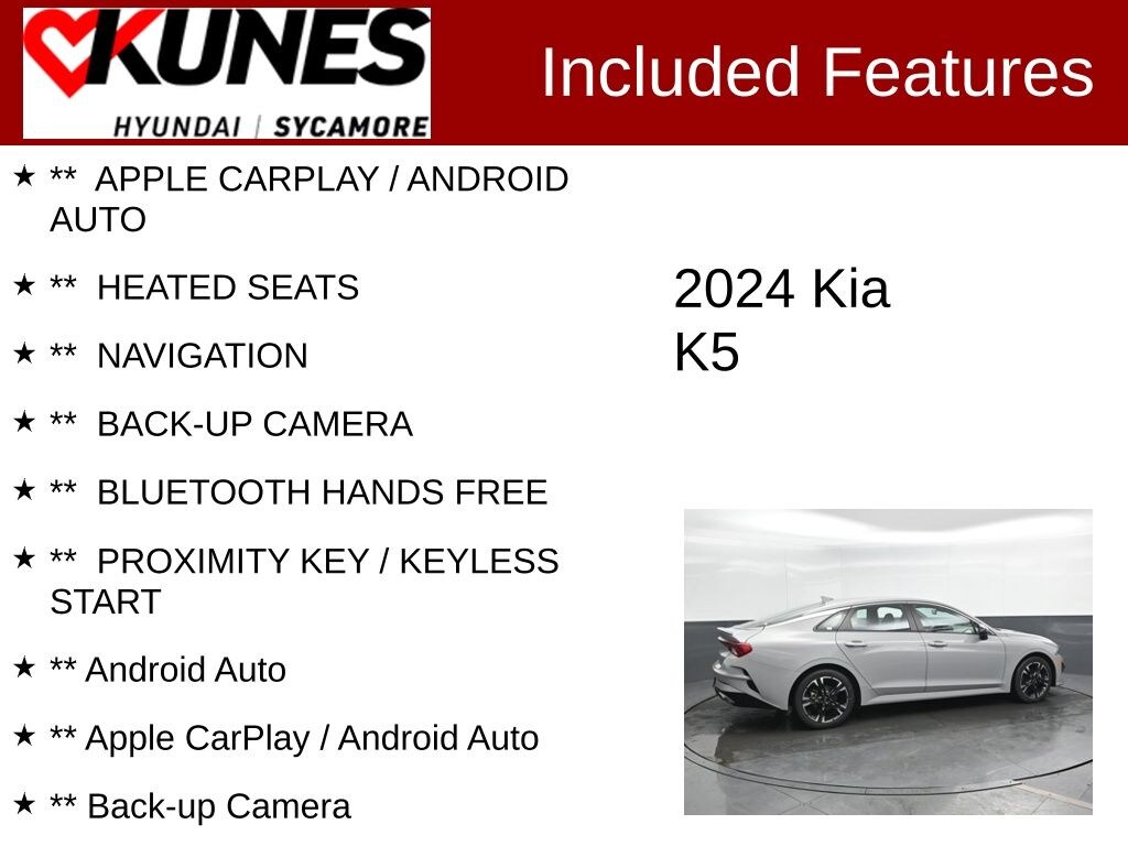 Used 2024 Kia K5 GT-Line Sedan