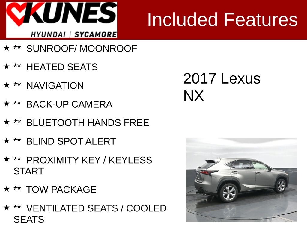 Used 2017 Lexus NX 200t SUV
