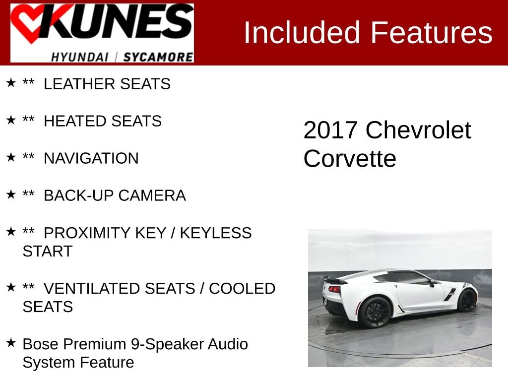 Used 2017 Chevrolet Corvette Grand Sport Coupe