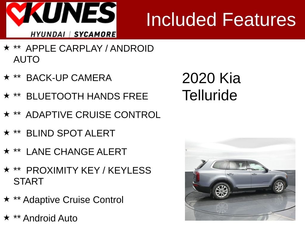 Used 2020 Kia Telluride LX SUV