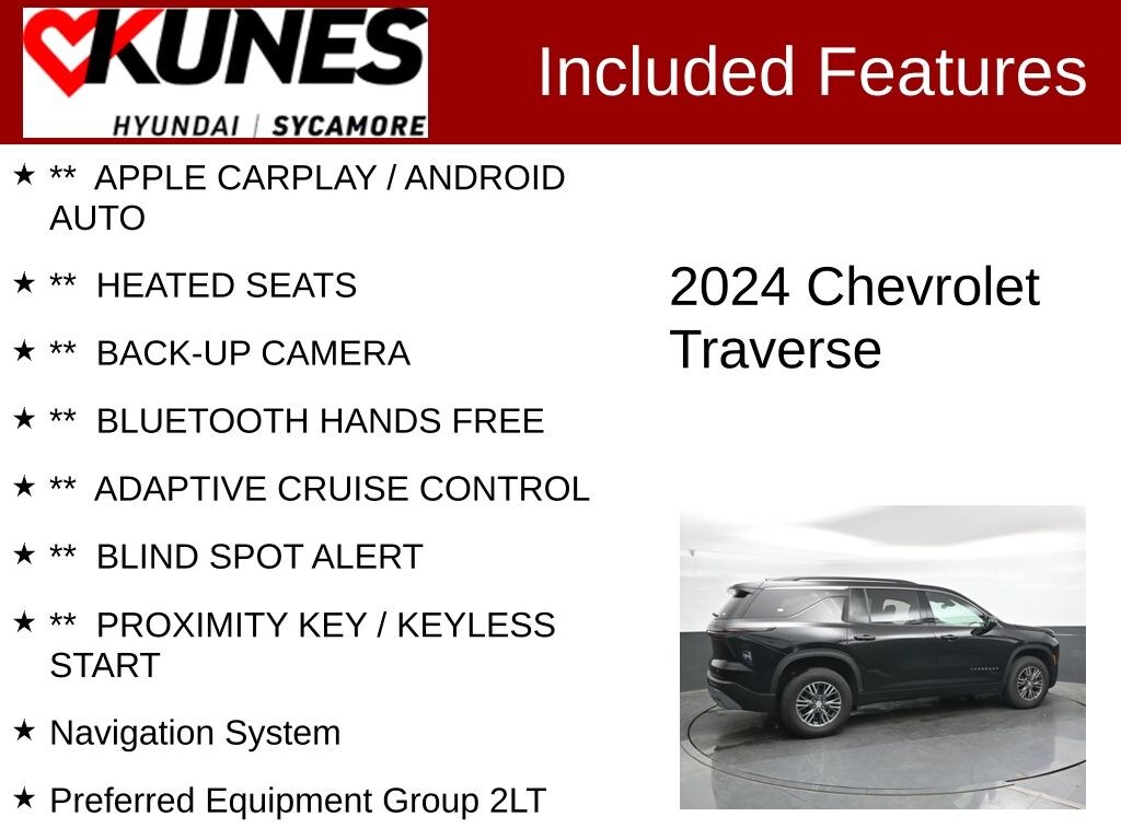 Used 2024 Chevrolet Traverse LT SUV