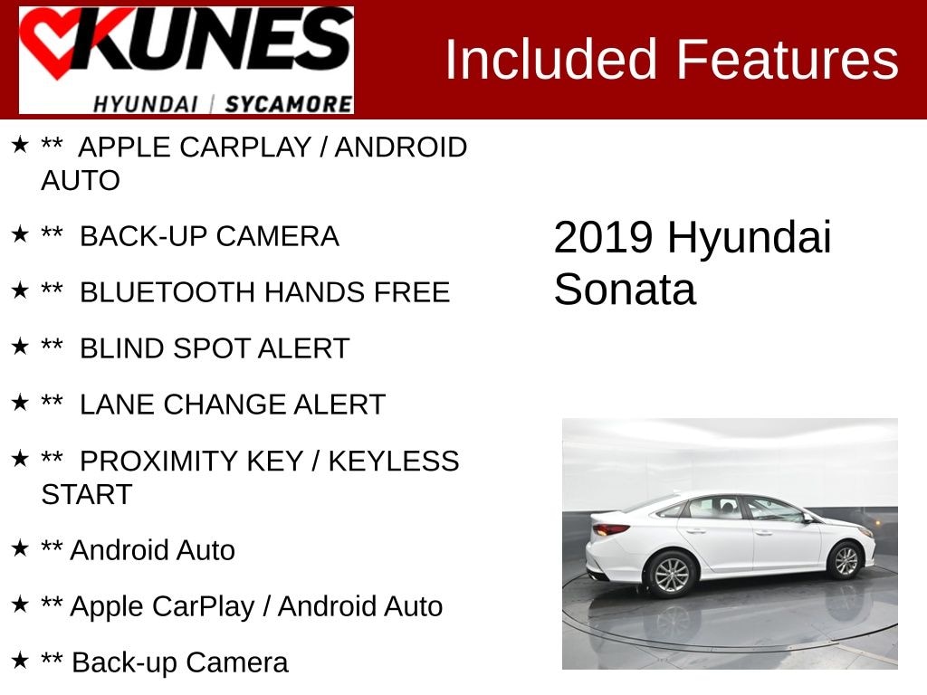 Used 2019 Hyundai Sonata Eco Sedan