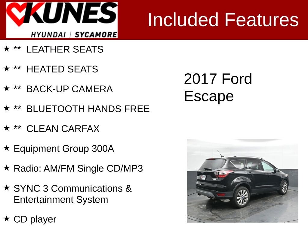 Used 2017 Ford Escape Titanium SUV