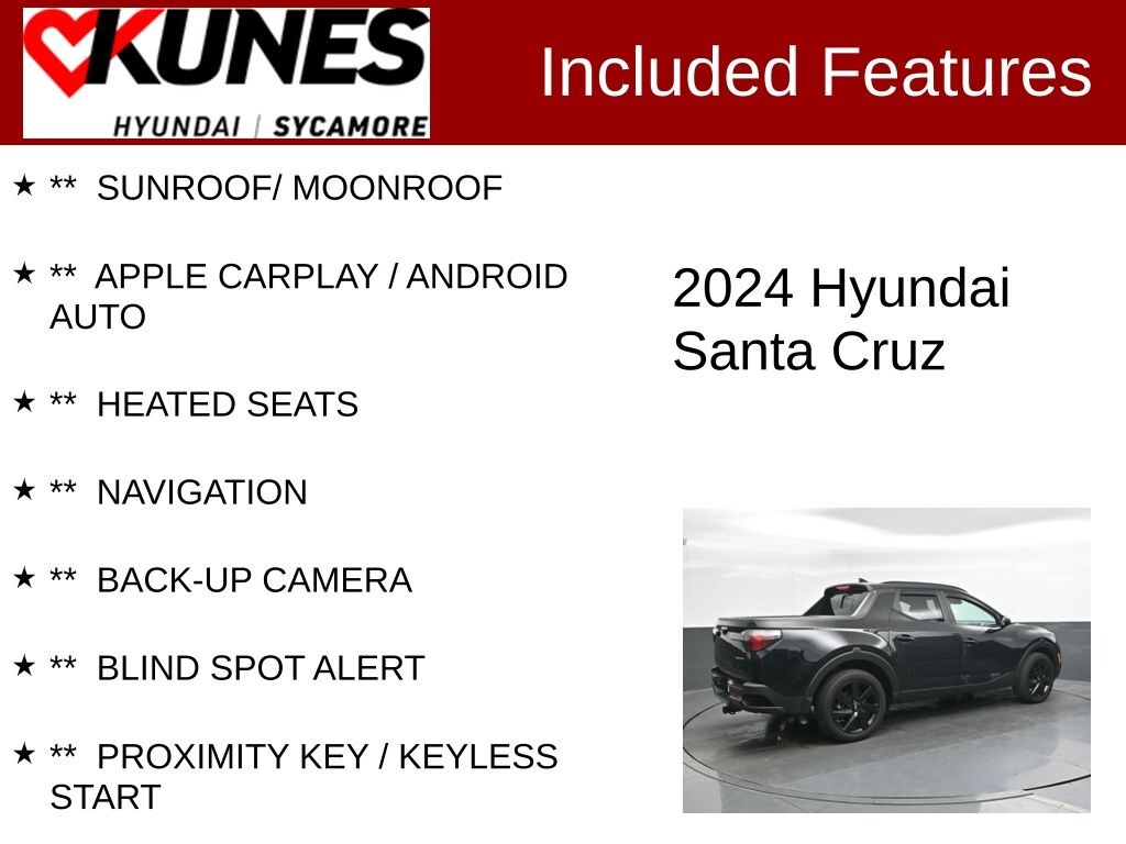 Used 2024 Hyundai Santa Cruz 2.5T NIGHT Truck Crew Cab