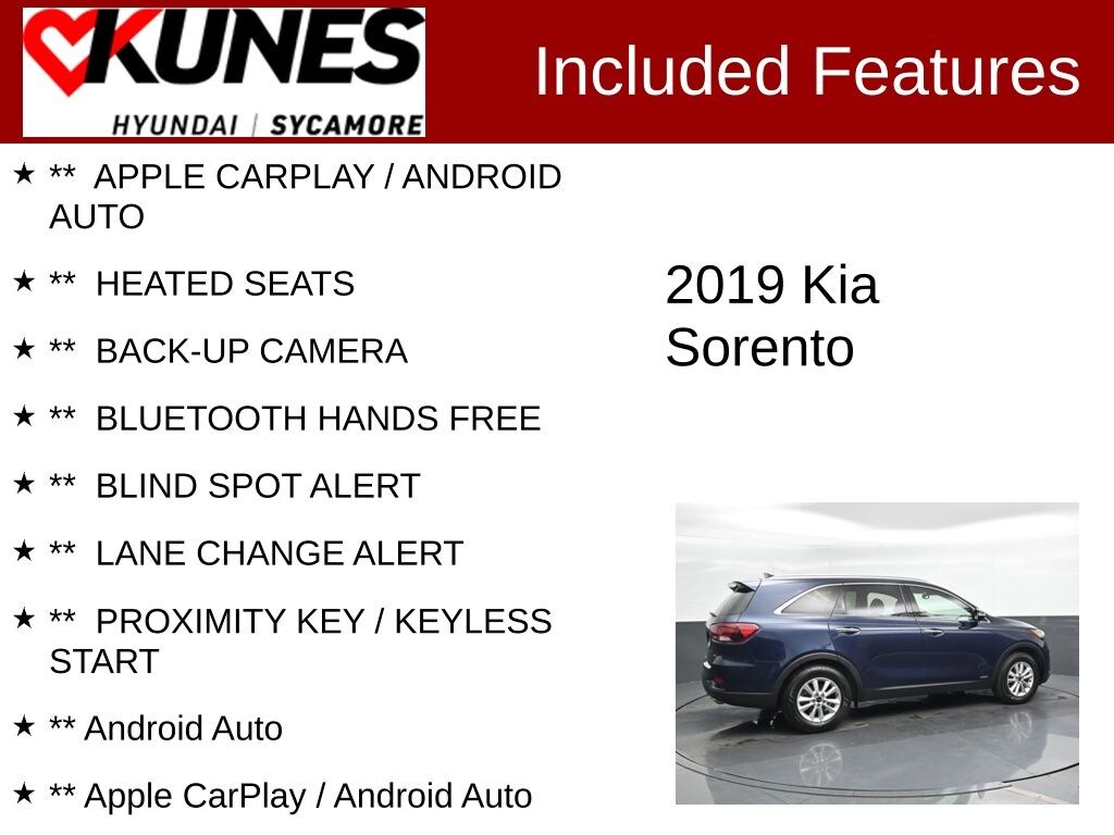 Used 2019 Kia Sorento 2.4L LX SUV