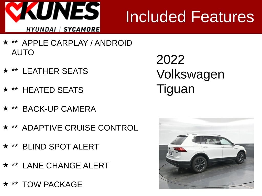 Used 2022 Volkswagen Tiguan 2.0T SE SUV
