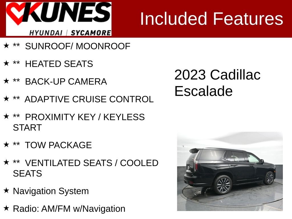 Used 2023 CADILLAC Escalade Sport SUV