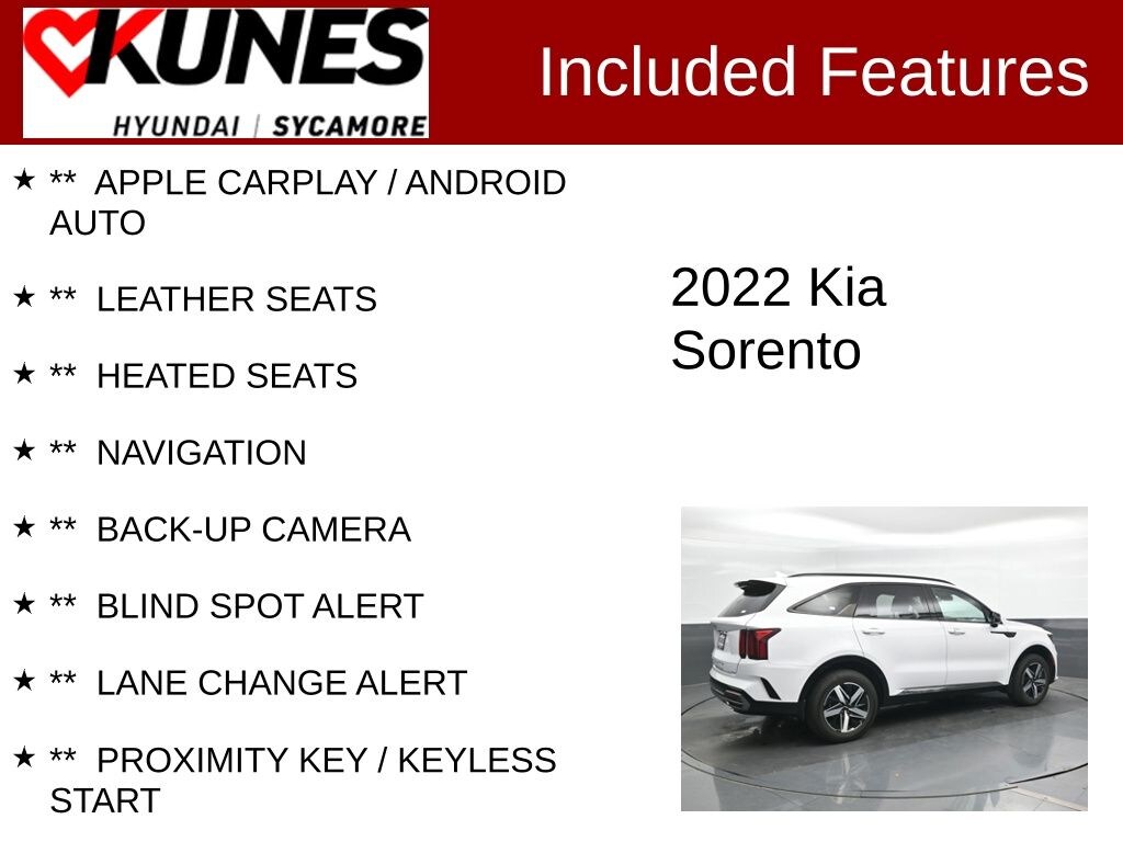 Used 2022 Kia Sorento S SUV