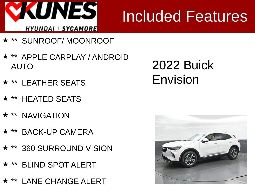 Used 2022 Buick Envision Essence SUV