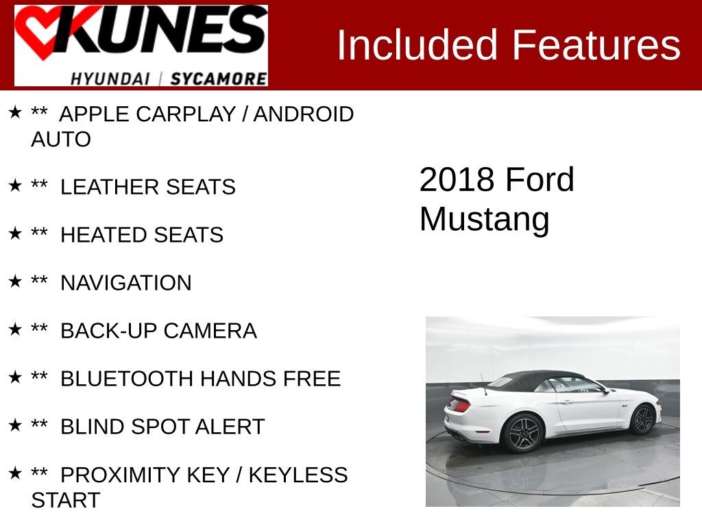 Used 2018 Ford Mustang GT Premium Convertible