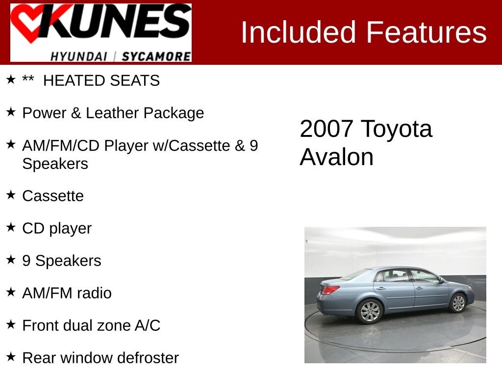 Used 2007 Toyota Avalon Sedan