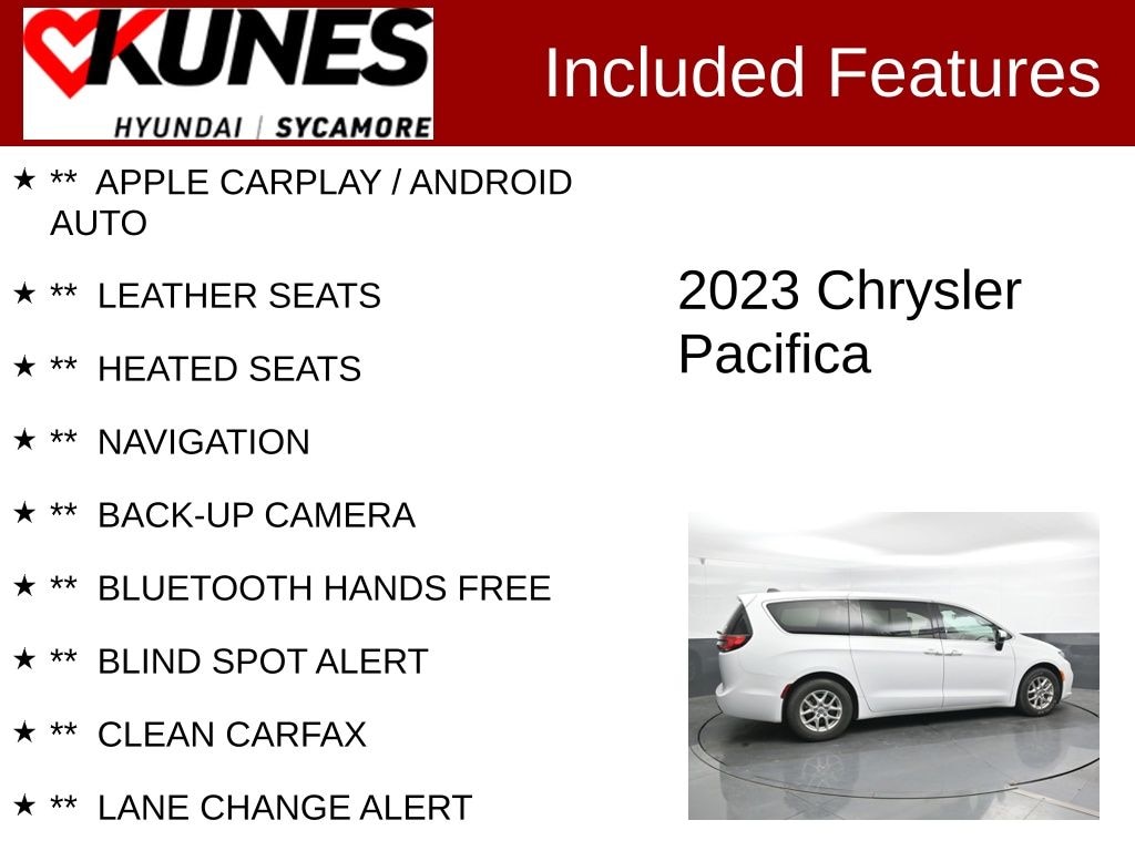 Used 2023 Chrysler Pacifica Touring L Van Passenger Van