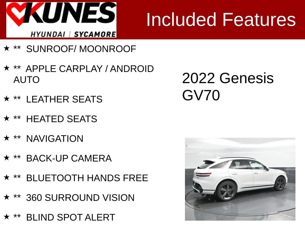 Used 2022 Genesis GV70 3.5T Sport SUV