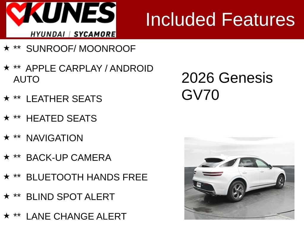 Used 2026 Genesis GV70 2.5T AWD SUV