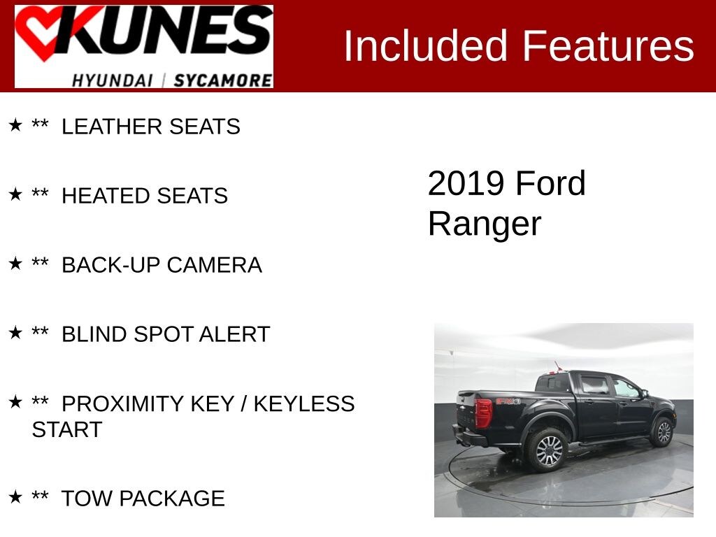 Used 2019 Ford Ranger Truck SuperCrew