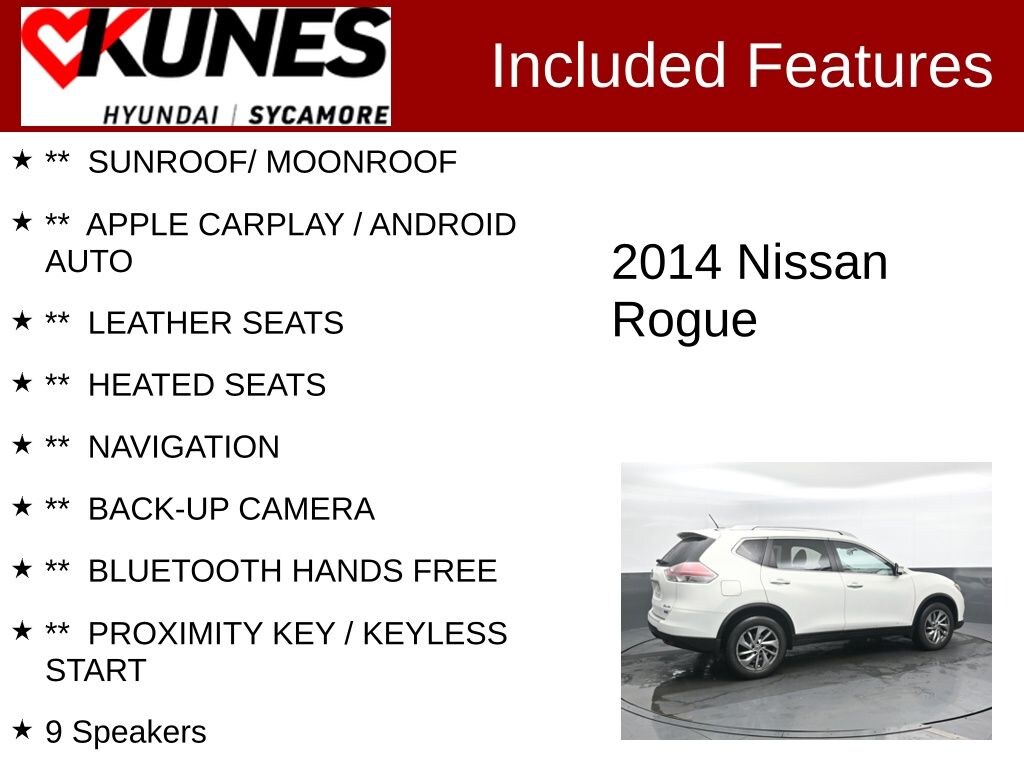 Used 2014 Nissan Rogue SL SUV