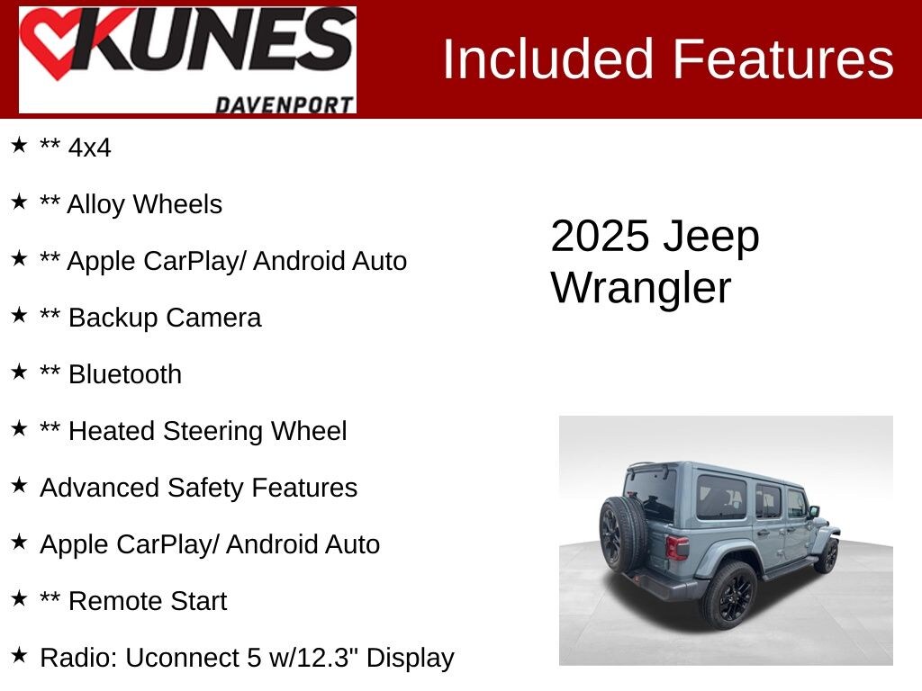 Used 2025 Jeep Wrangler 4xe Sahara SUV