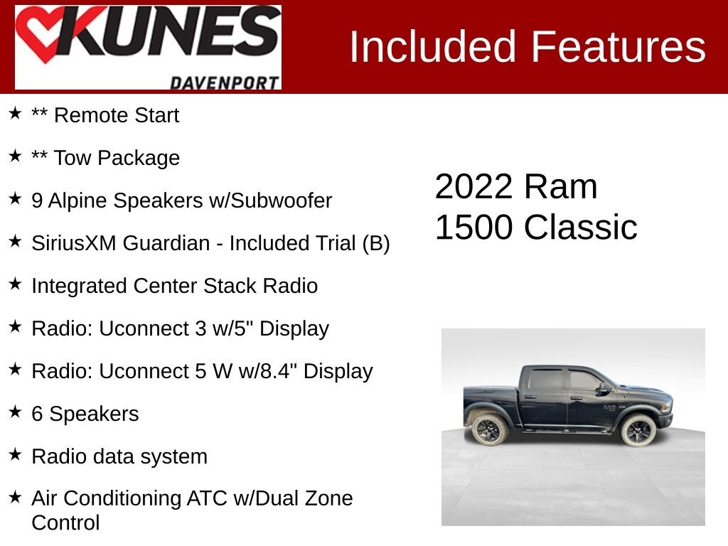 Used 2022 Ram 1500 Classic SLT Truck Crew Cab