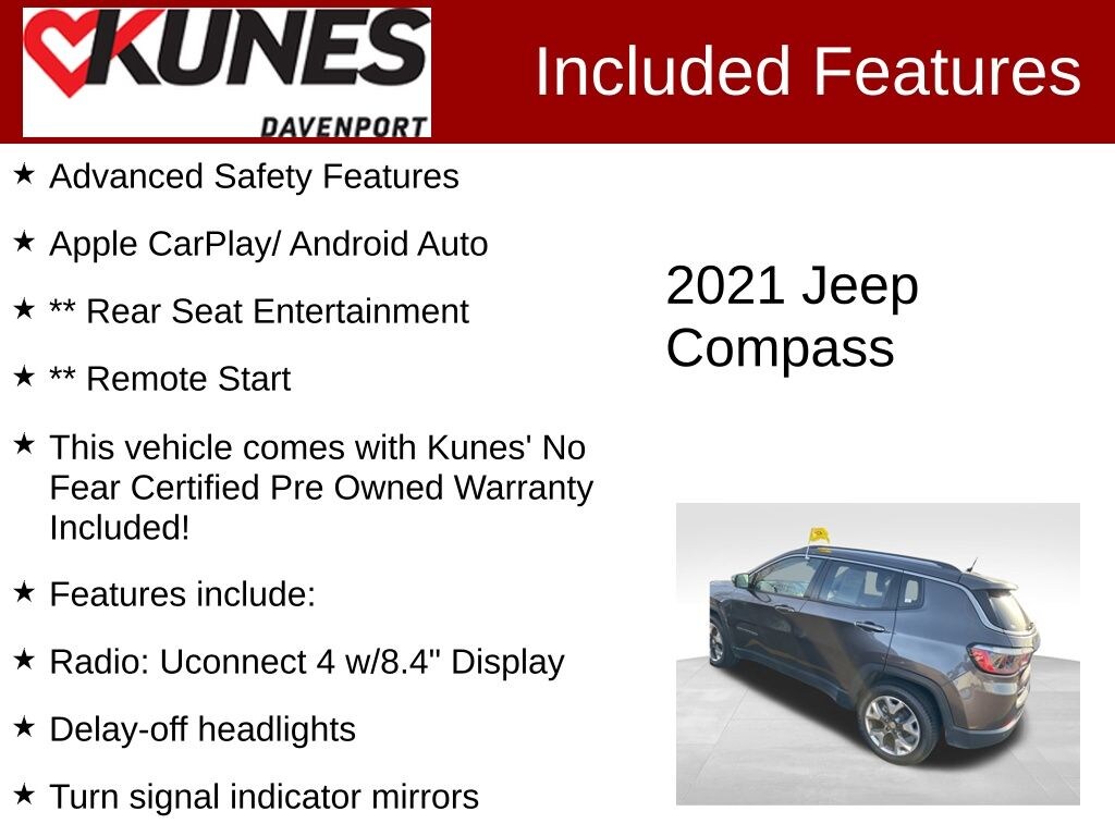 Used 2021 Jeep Compass Limited SUV