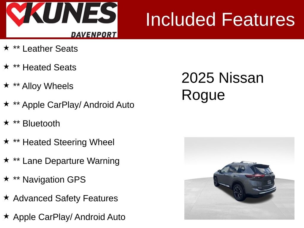 Used 2025 Nissan Rogue Platinum SUV