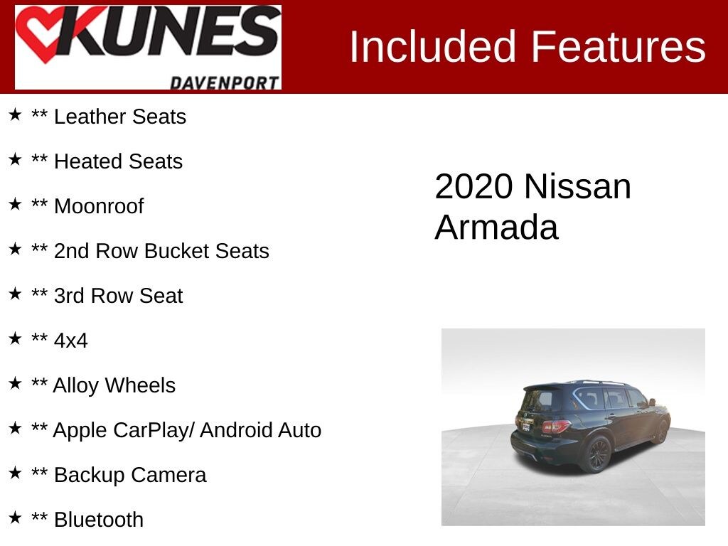 Used 2020 Nissan Armada Platinum SUV