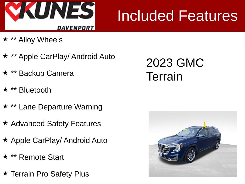 Used 2023 GMC Terrain SLT with VIN 3GKALPEG5PL132182 for sale in Macomb, IL