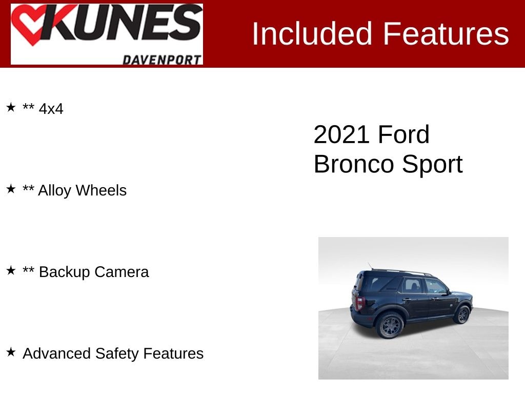Used 2021 Ford Bronco Sport Big Bend SUV