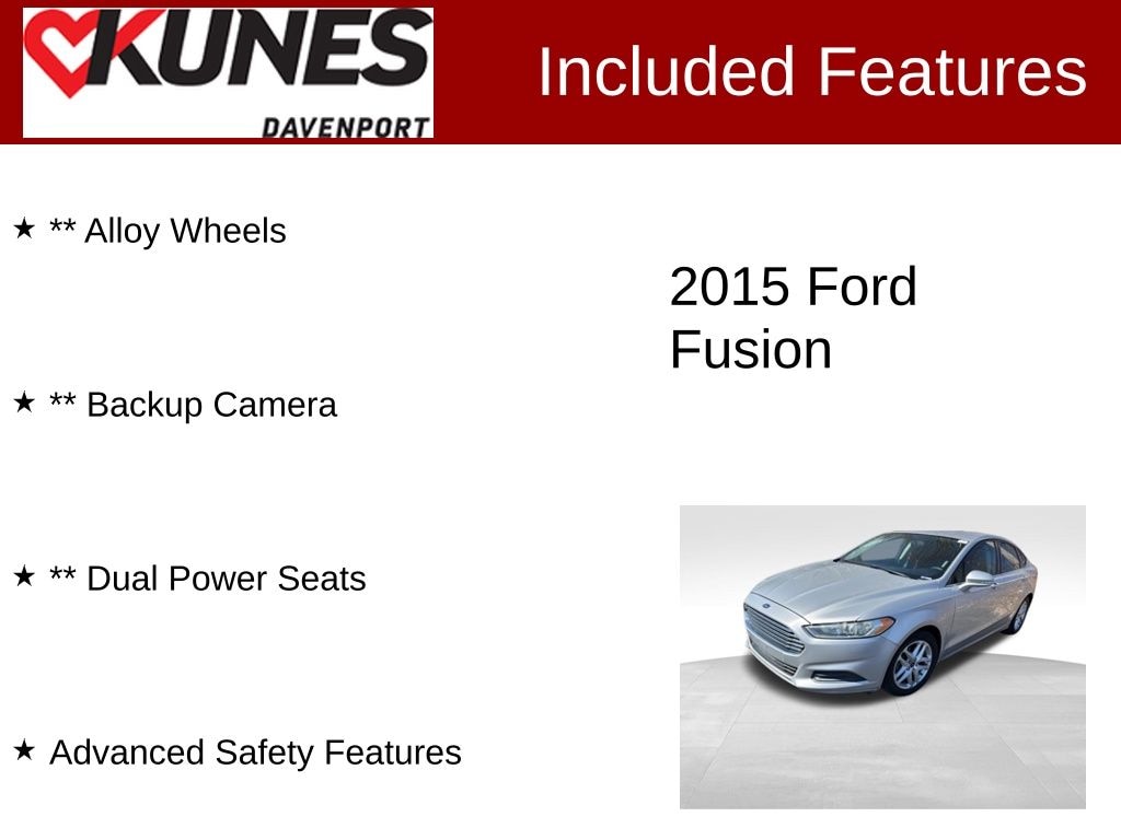 Used 2015 Ford Fusion SE Sedan