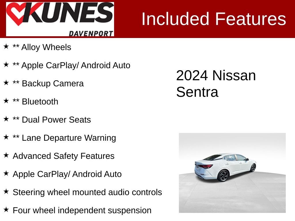 Used 2024 Nissan Sentra SV Sedan