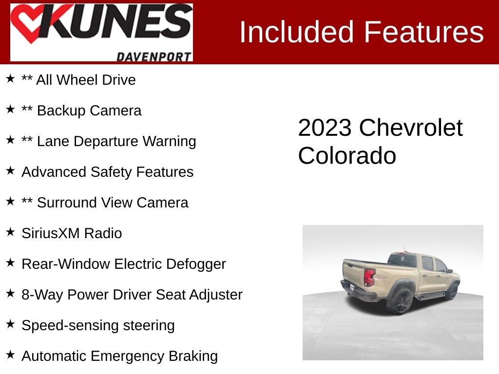 Used 2023 Chevrolet Colorado Trail Boss Truck Crew Cab