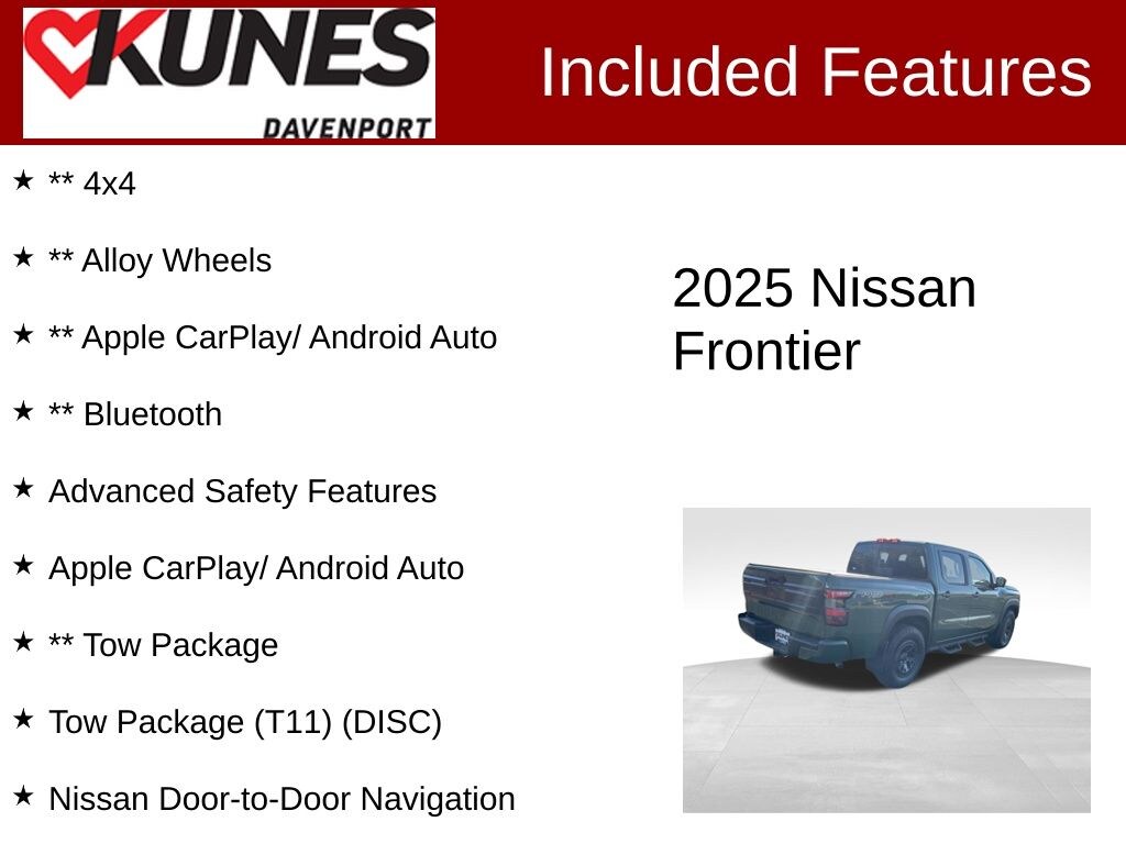 Used 2025 Nissan Frontier PRO-4X Truck Crew Cab