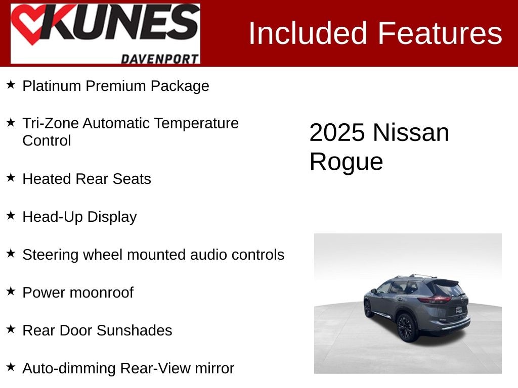 Used 2025 Nissan Rogue Platinum SUV