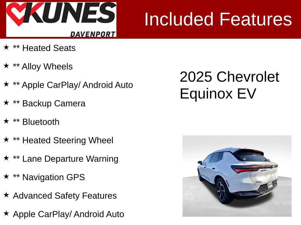 Used 2025 Chevrolet Equinox EV LT with VIN 3GN7DNRP4SS196723 for sale in East Moline, IL