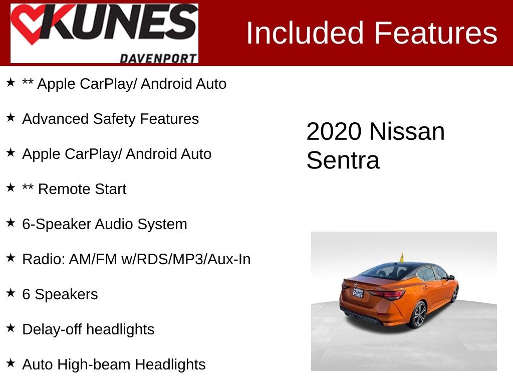 Used 2020 Nissan Sentra SR Sedan