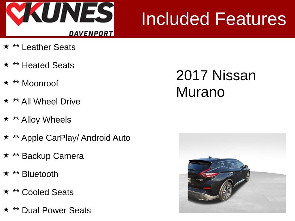 Used 2017 Nissan Murano Platinum SUV