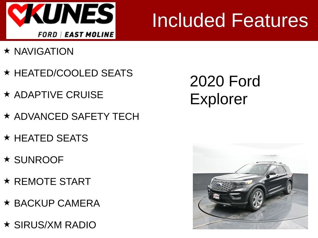 Used 2020 Ford Explorer Platinum SUV
