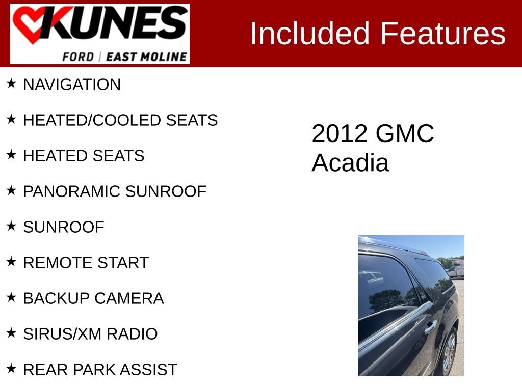 Used 2012 GMC Acadia Denali SUV